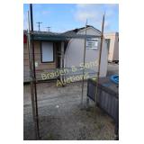 GROUP OF 3 METAL SHELVES, 1-6