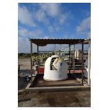 USED 90" T X 101" W X 101" D METAL AWNING