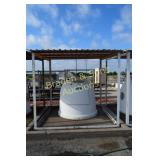 USED 90" T X 101" W X 101" D METAL AWNING