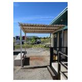 USED 90" T X 101" W X 101 D METAL AWNING