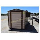 USED 90"T X 84" L X 72" W PORTABLE STEEL STORAGE
