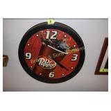 DR. PEPPER WALL CLOCK IN WORKING ORDER