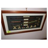 FRAMED 11" X 22" HISTORY OF GOLF WALL DECORATION