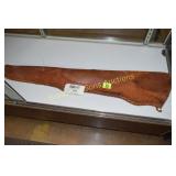 USED LEATHER RIFLE SCABBARD FOR