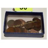 GROUP OF 31 - 1892-1907 INDIAN HEAD PENNIES