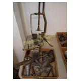 BOX OF ASSTD MDSE AND BOOTMAKING TOOL