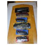 GROUP OF 6 NEW POCKET KNIVES WITH BOXES