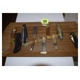 GROUP OF 10 POCKET KNIVES