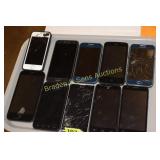 GROUP OF 22 USED CELL PHONES AND CHARGERS