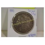 US 1890 CARSON CITY MORGAN SILVER DOLLAR