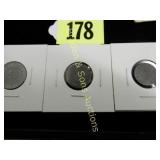 NAZI GERMANY  $1, 5, AND 10 PFENIG COINS