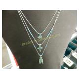 GROUP OF 3 NATIVE AMERICAN STERLING SILVER