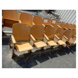 GROUP OF 5 THEATRE SEATS.
