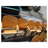 GROUP OF 6 THEATRE SEATS.