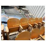GROUP OF 5 THEATRE SEATS.