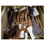 GROUP OF 20 NEW LEATHER SPUR STRAPS