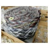 GROUP OF 7 ROLLS OF NYLON BRAIDED BELTING