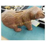 VINTAGE CAST IRON GRIZZLY BEAR BANK
