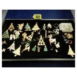 TRAY OF ASSTD JEWELRY AND PINS