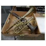 USED BUNDY TRUMPET AND USED LUDWIG BUGLE