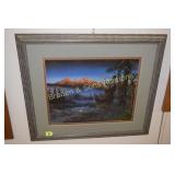 FRAMED 17" X 20" ARTIST SIGNED, CRAMER COLE,