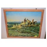 FRAMED 19" X 24" CHARLES RUSSELL PRINT