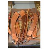 GROUP OF 3 NEW HIGH QUALITY LEATHER BREAST COLLARS