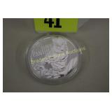 2018 TUVALU ONE OZ SILVER DOLLAR