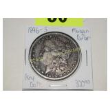 US 1896-S KEY DATE MORGAN SILVER DOLLAR.