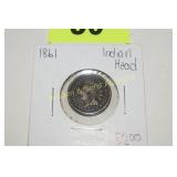 US 1861 INDIAN HEAD PENNY