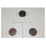 GROUP OF 3 CIVIL WAR TOKENS
