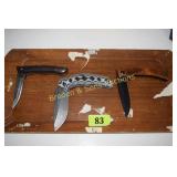 GROUP OF 3 NEW FOLDING POCKET KNIVES