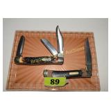GROUP OF 2 NEW SCHRADE FOLDING POCKET KNIVES