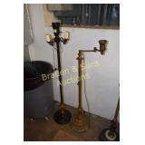 GROUP OF 2 VINTAGE FLOOR LAMPS