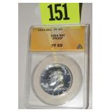 ANACS GRADED PF65 - 1964 PROOF KENNEDY HALF DOLLAR