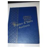 LIBERTY WALKING SILVER HALF DOLLAR BOOK