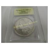 USCG GRADED MS64 - 1891-S MORGAN SILVER DOLLAR