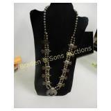 CUSTOM MADE NATIVE AMERICAN SQUASH BLOSSOM WITH