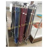 GROUP OF 42 NEW SUSPENDERS WITH RACK