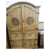 CONTEMPORARY RUSTIC ENTERTAINMENT CENTER