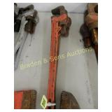 GROUP OF TWO 24" PIPE WRENCHES