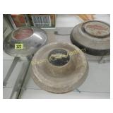 GROUP OF 3 VINTAGE HUBCAPS, 2 CHEVY AND