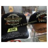 GROUP OF 2 SECOND AMENDMENT BALL CAPS