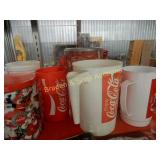 GROUP OF 2 TRAYS OF ASSTD COKE COLLECTIBLES