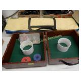 VOLLEYBA;; NET, USED DARTS AND WASHER THROWING