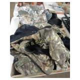 GROUP OF 2 BOXES OF ASSTD CAMO CLOTHING ETC