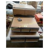 GROUP OF 5 VHS/CASSETTE STORAGE CONTAINERS