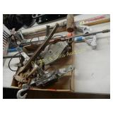 BOX OF ASSTD BOOMERS, RATCHETS PLUS SLEDGE