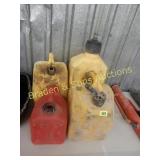 GROUP OF 4 FUEL CANS
