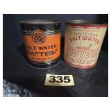 (2) 1 Gal Oysters Cans,